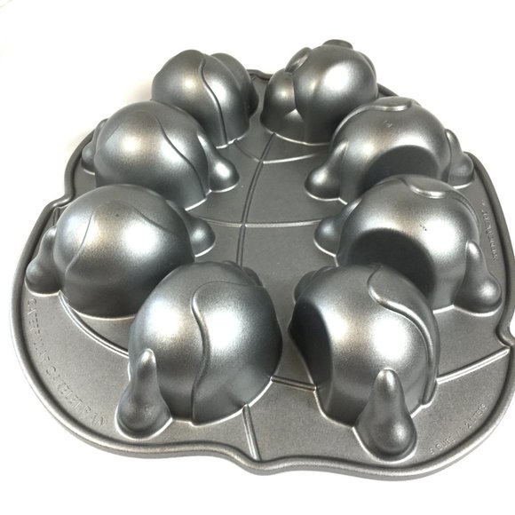 NORDIC WARE Caterpillar 8 Section Cakelet  Pan EUC - Picture 4 of 6